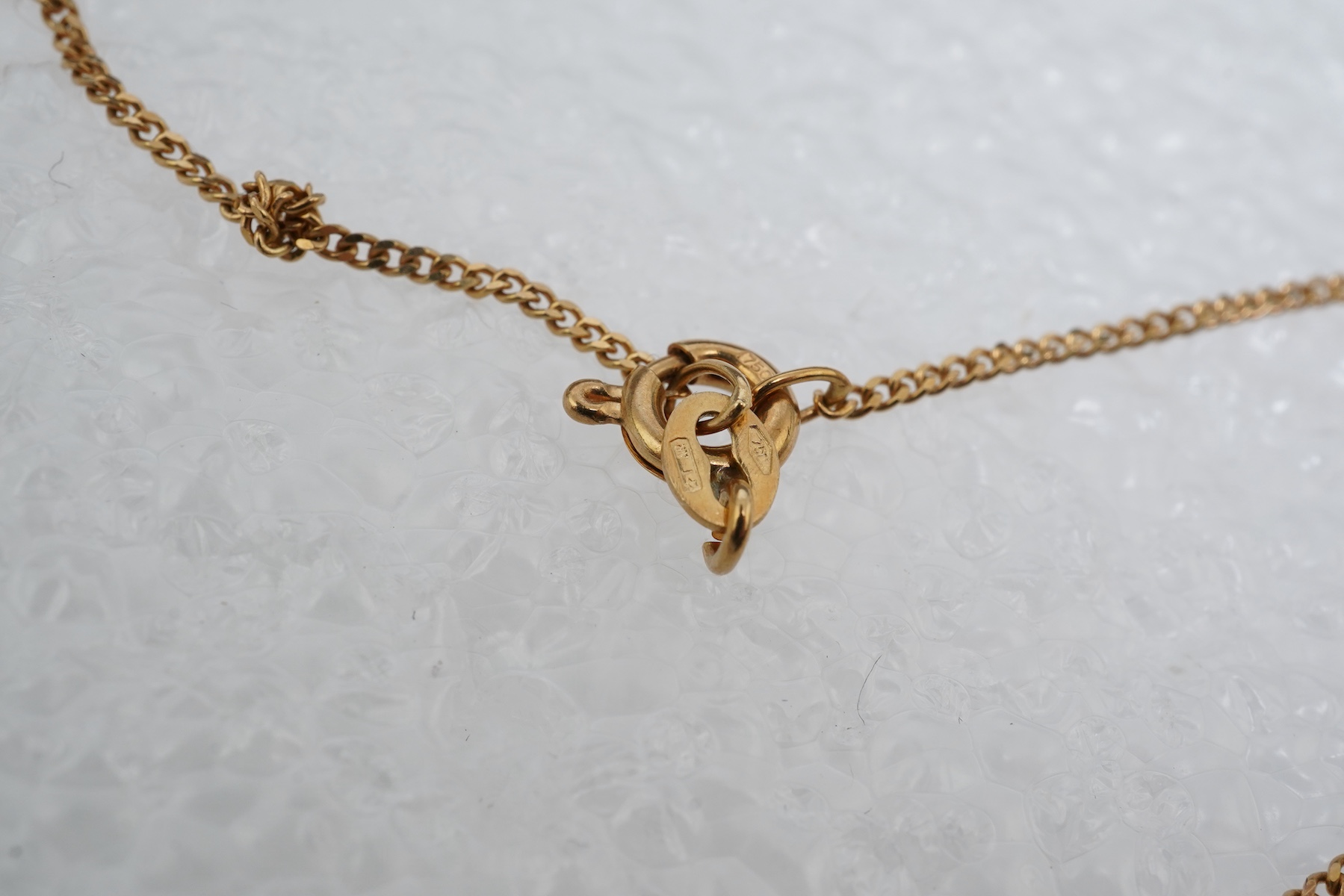 A diamond heart pendant